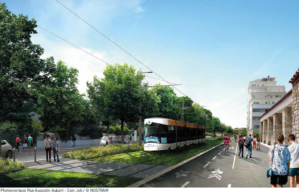 La rue Augustin Aubert se transforme et se prépare à l'arrivée du tramway