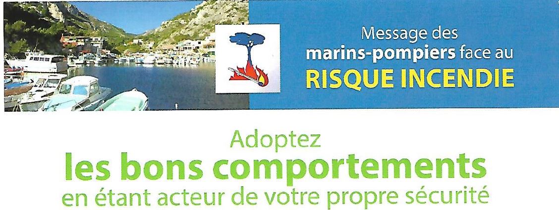 Message des marins-pompiers face au risque incendie