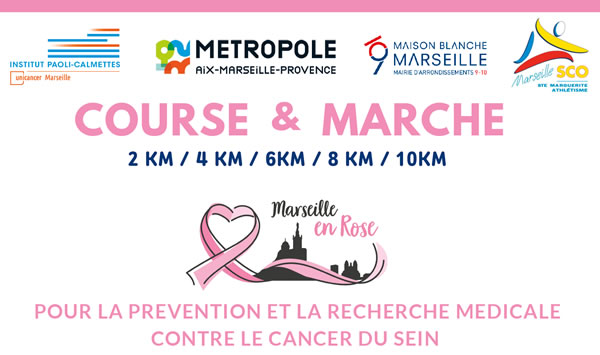 Octobre Rose à la Maison Blanche : Course Marseille en rose