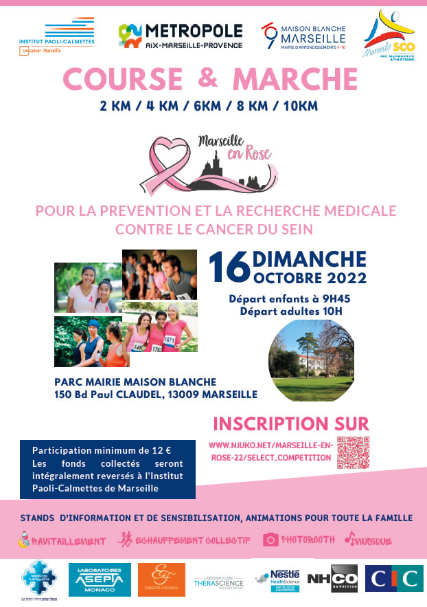 Octobre Rose à la Maison Blanche : Course Marseille en rose