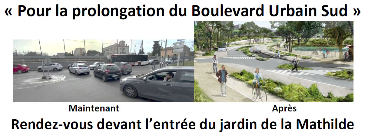 Manifestation pour le prolongement du B.U.S.