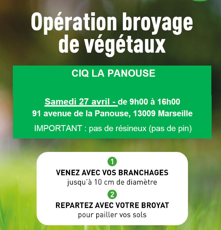 27 AVRIL 24 : OPERATION BROYAGE DECHETS VERTS